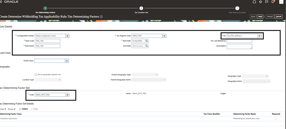 Applying Old TDS Prepayments to New TDS Invoices in Oracle ERP Financials. - Withholding Tax
