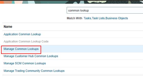 Time And Labor And Absence Management Integration in Oracle HCM cloud - Navigation to Manage Common Lookup