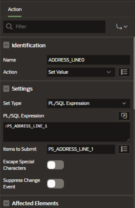  create action items and use PL/SQL for data synchronization.