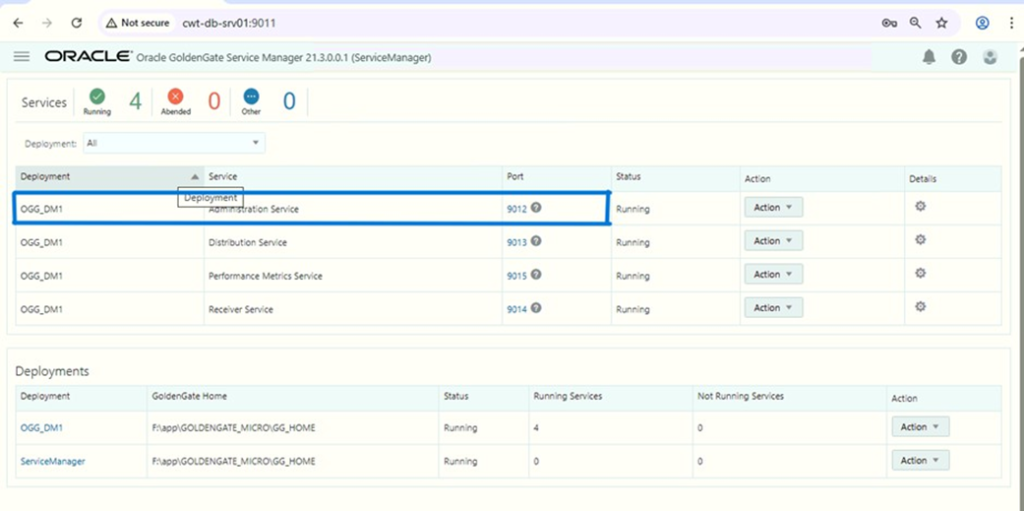 Set Up Bidirectional Replication for Oracle GoldenGate Microservices Architecture - Add Credentials from the Administration Service