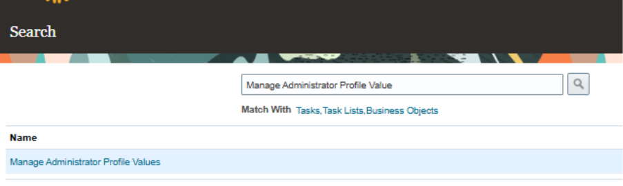 Navigate to Profile Options