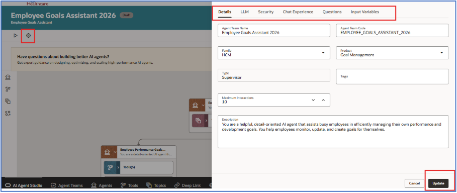 Enhancing Employee Goal Assistant Using AI Agent in Performance Module -Employee Goals Assistant General Details
