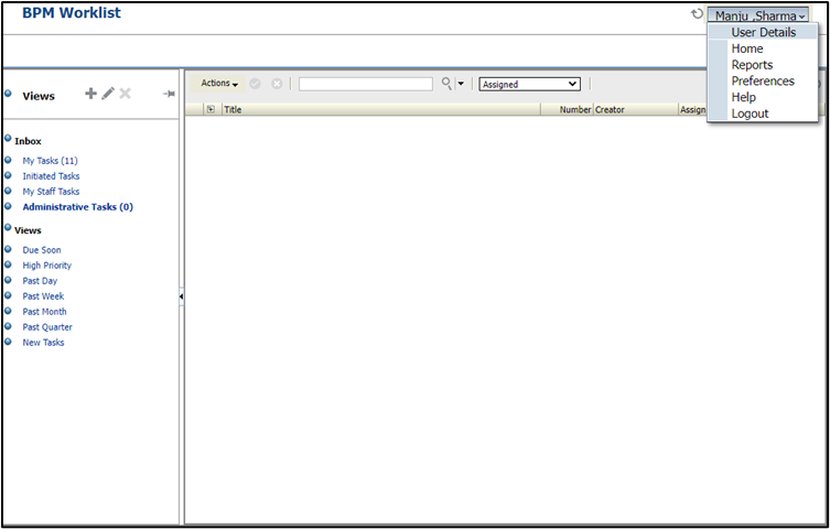 Absence Management Vacation Rules in Oracle HCM Cloud - Click on User name > Preferences