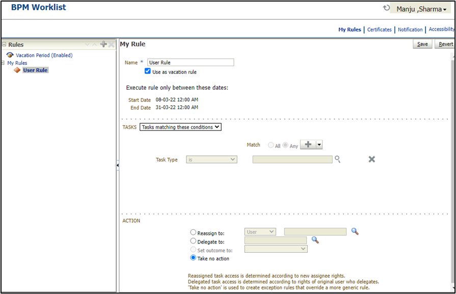Absence Management Vacation Rules in Oracle HCM Cloud - Click on My Rules > Click on the + icon 
