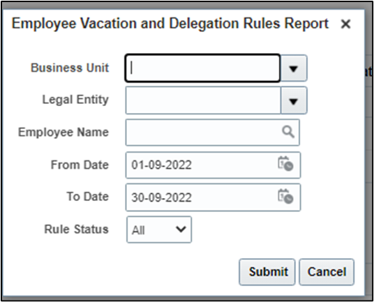 Absence Management Vacation Rules in Oracle HCM Cloud - Employee vacation and delegation rules