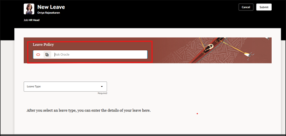 Agent In Oracle Fusion HCM - Use the Agent via Chat