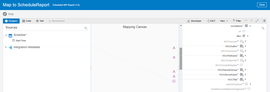 Schedule BIP Report And Place Data Onto Content Server from OIC - Delivery Channels