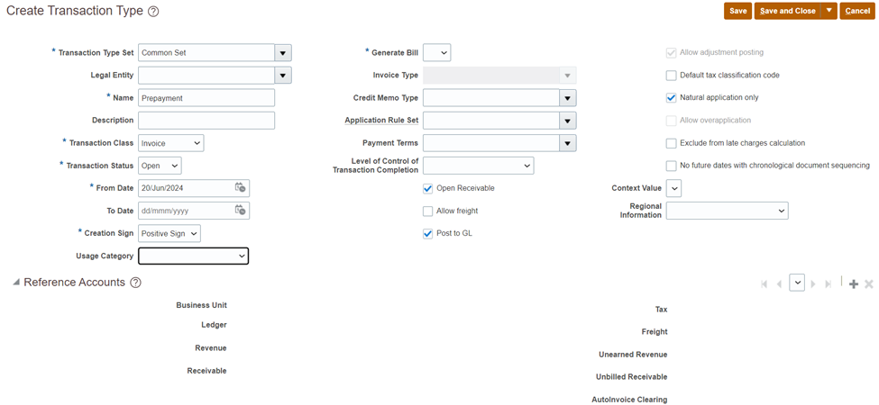Advance Payments And Automation Of Invoicing And Receipt Applications 24b Update - Prepayment Transaction Type