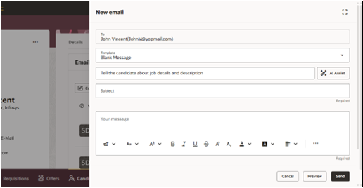 Transform Your Candidate Communications with AI-Powered Drafting - Provide Prompt