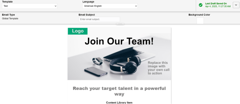 Oracle Recruiting Cloud Global Templates - Once we click on “Save”, HTML Designer will open