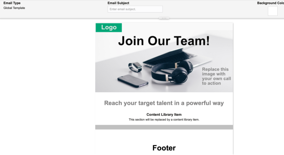 Oracle Recruiting Cloud Global Templates - Modify the content