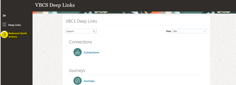 Redwood Quick Actions - Me, My Team, and My Client Groups tabs