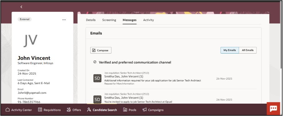 Transform Your Candidate Communications with AI-Powered Drafting - Compose Email