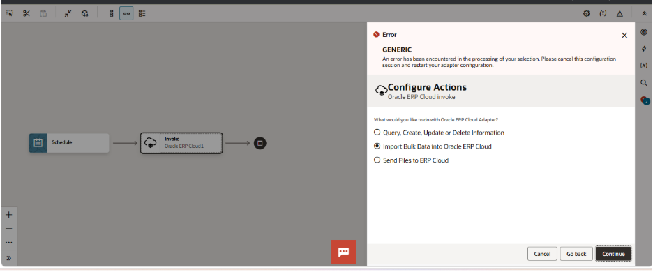 Troubleshooting Oracle ERP Cloud Adapter GENERIC Errors in (OIC) - Error