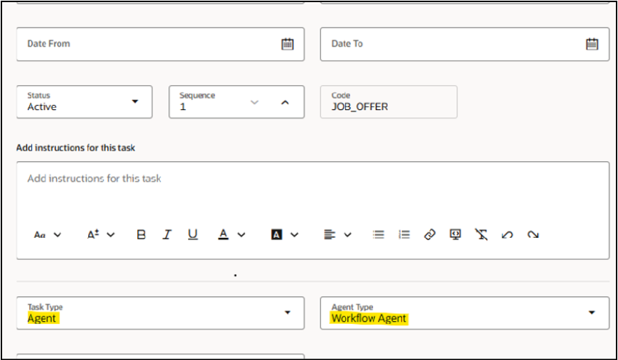 Redwood Experience: AI-Powered Job Offer Creation - Task Type and Agent Type
