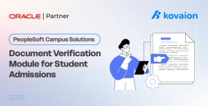 PeopleSoft Campus Solutions Document Verification Module for Student Admissions