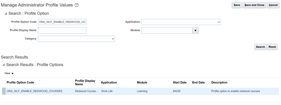 Generative AI in Oracle Learning Cloud: Transforming Learning Content Creation - Profile Options and AI Feature Enablement