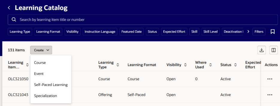 Generative AI in Oracle Learning Cloud: Transforming Learning Content Creation
- Course Creation in Oracle Learning Cloud