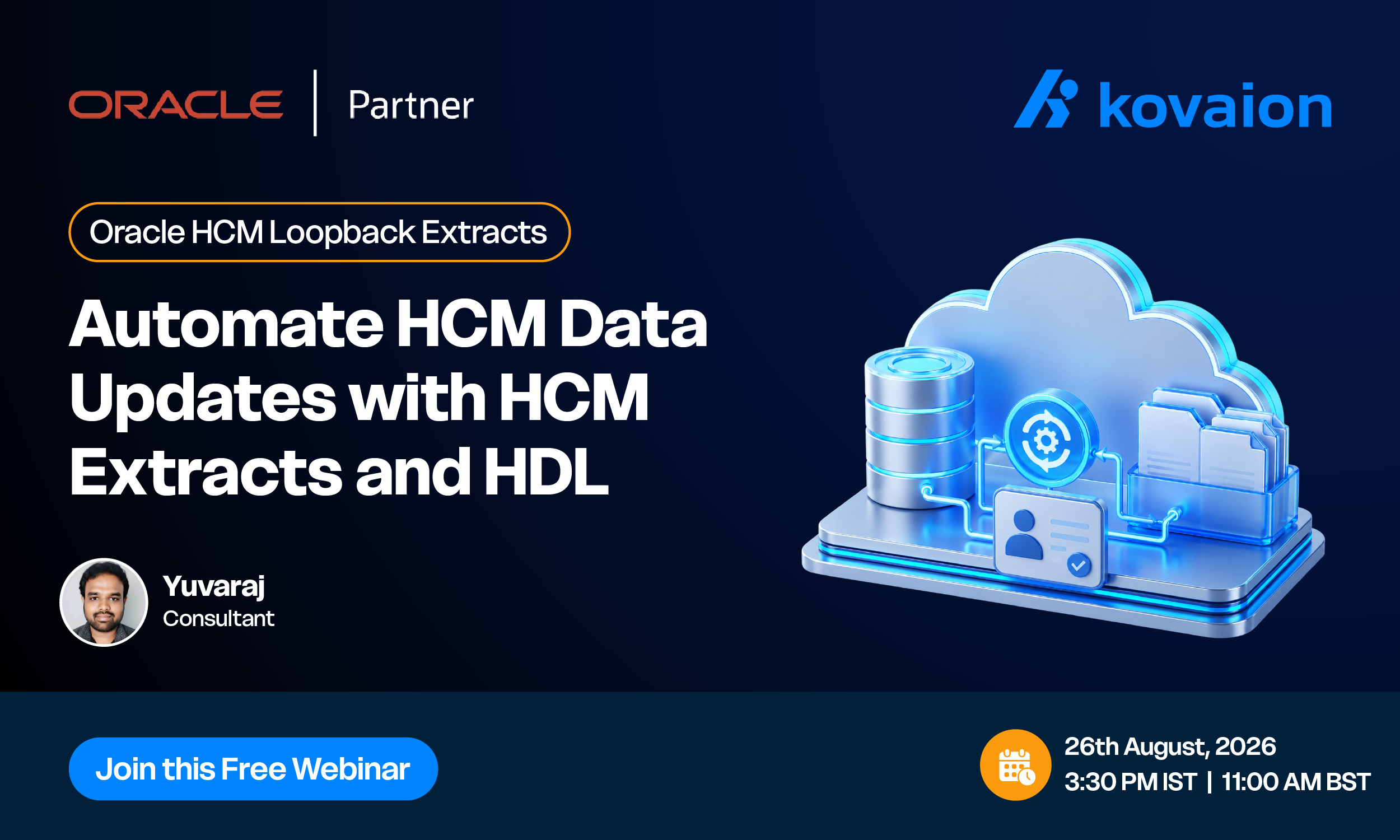 Webinar on Oracle HCM Loopback Extracts - Automating HCM Data Updates