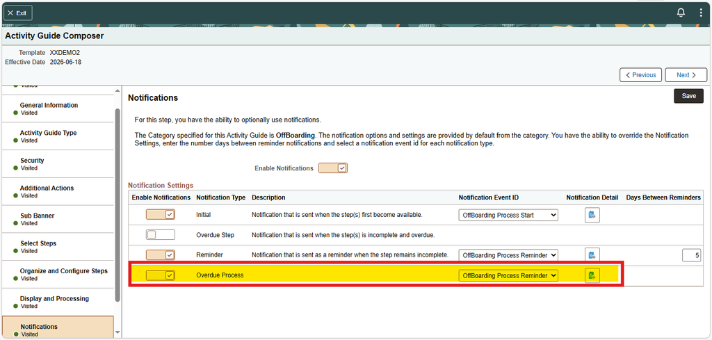 Activity Guide Composer Enhancements Delivered in PeopleSoft HCM PUM 55