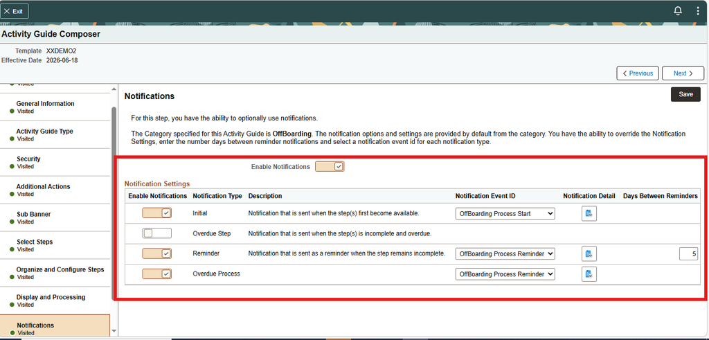 Activity Guide Composer Enhancements Delivered in PeopleSoft HCM PUM 55