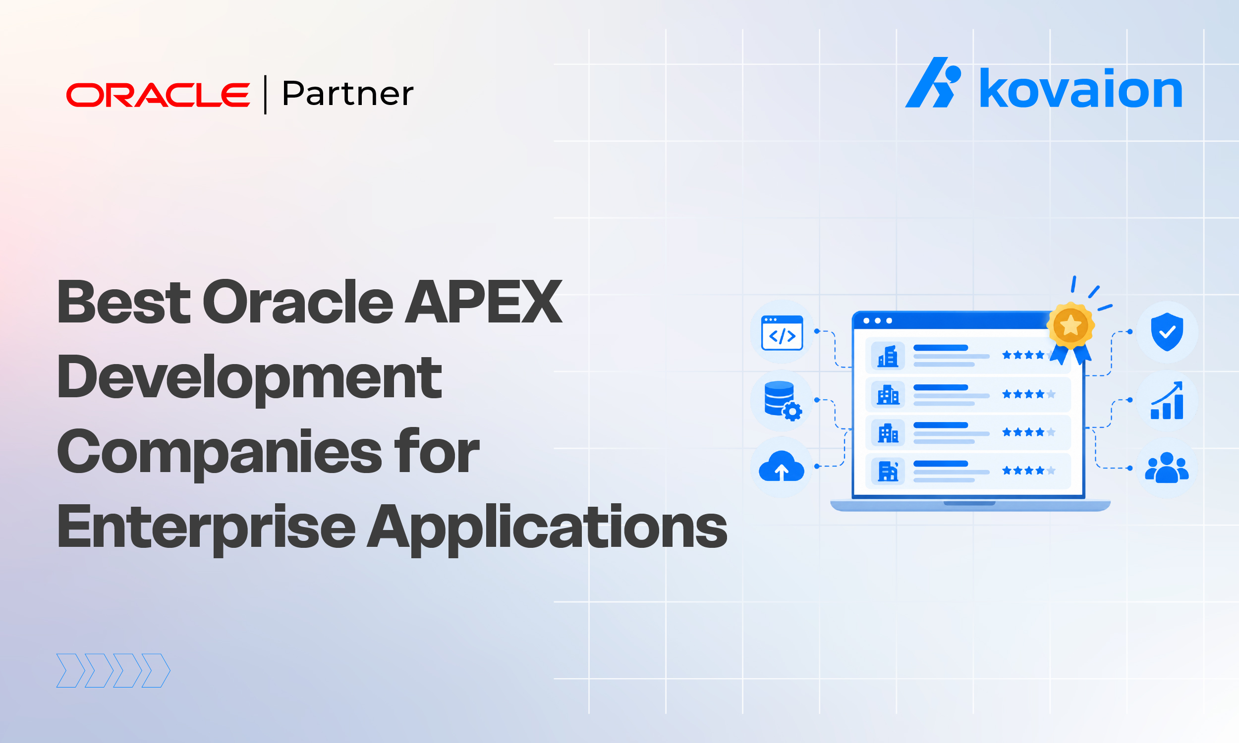 Best Oracle APEX Development Companies for Enterprise Applications