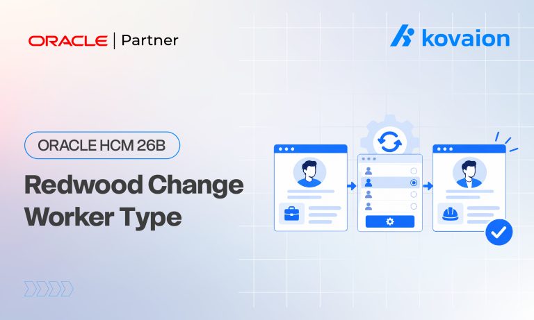 Oracle HCM 26B - Change Worker Type Process