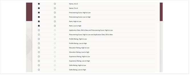 Oracle Recruiting Cloud 26 - AI Rating Sort for Job Applications - 2