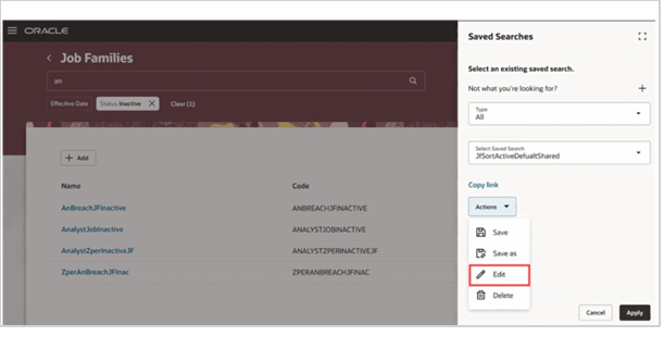 Save Your Searches on Redwood Workforce Structures Search Pages - Oracle HCM Cloud - 5