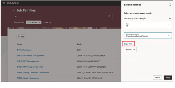 Save Your Searches on Redwood Workforce Structures Search Pages - Oracle HCM Cloud - 6