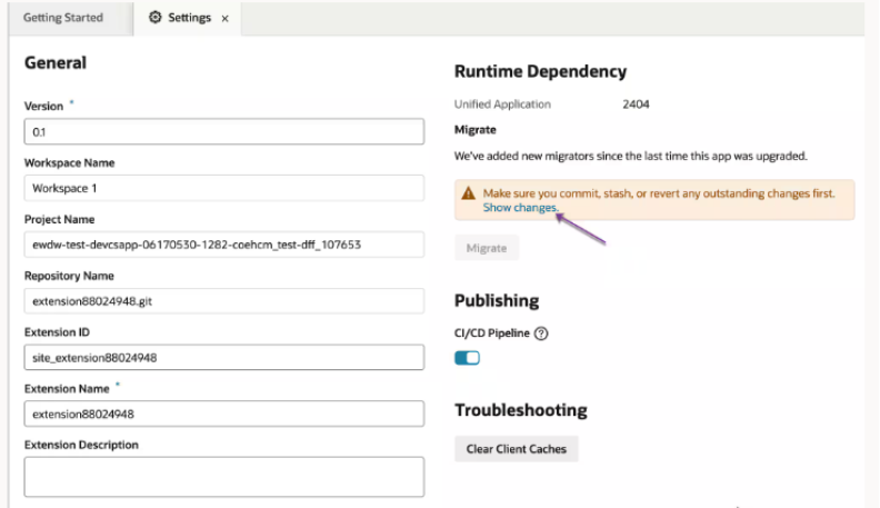 Upgrading Visual Builder Studio (VBS) Workspace After a Quarterly Fusion Release - 3