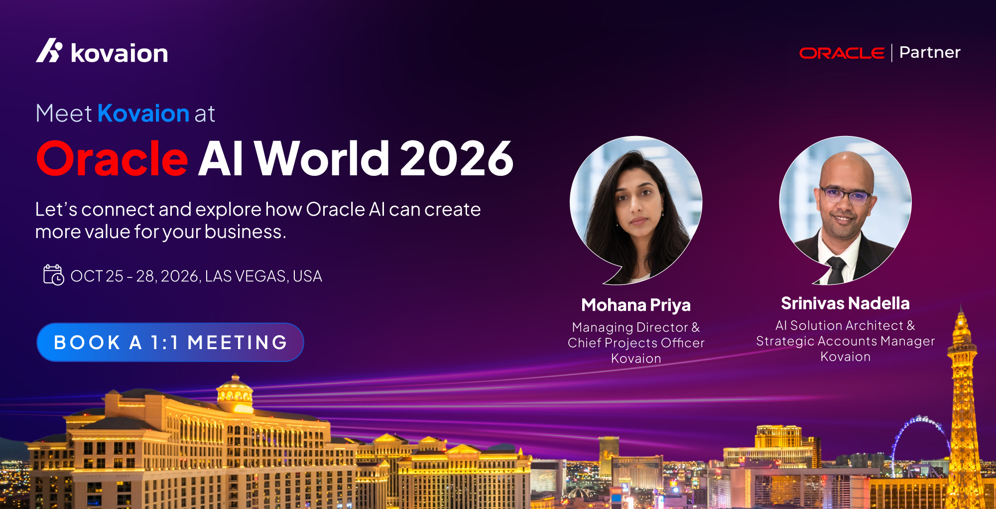 Meet Kovaion at Oracle AI World 2026 | Las Vegas