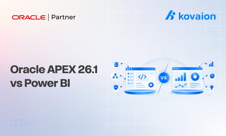 Oracle APEX 26.1 vs. Power BI Exploring the Right Approach for Business Reporting