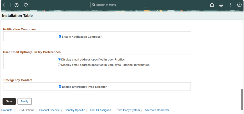 PeopleSoft HCM PUM 55: Emergency Contact Management
