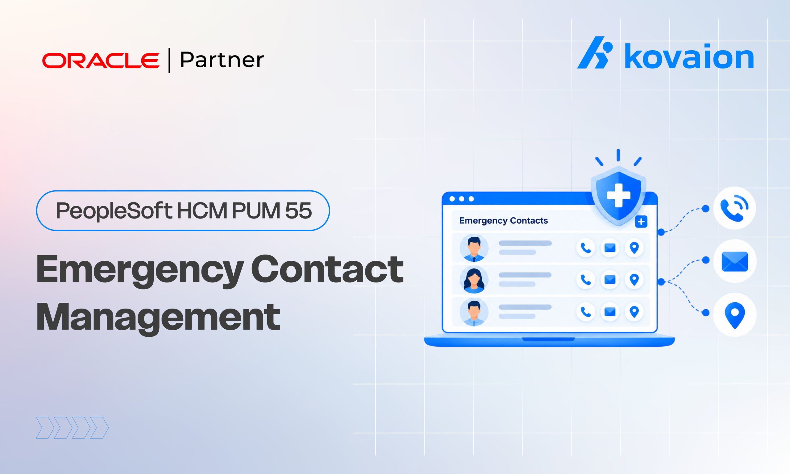 PeopleSoft HCM PUM 55 Emergency Contact Management